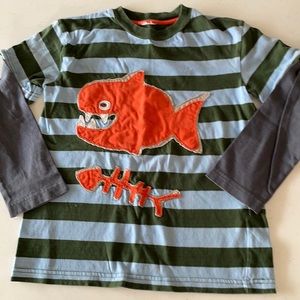 Mini Boden boy long sleeve shirt size 7-8